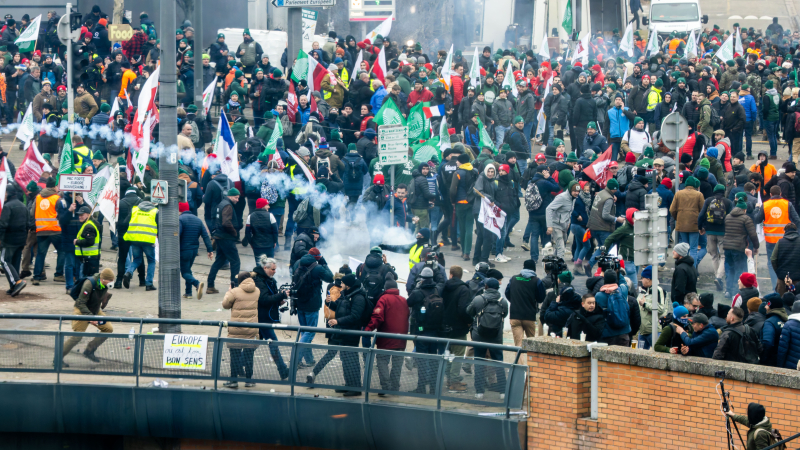 Protestas en Estrasburgo (Francia) por el acuerdo con Mercosur. EP/Archivo. Protestas en Estrasburgo (Francia) por el acuerdo con Mercosur. EP/Archivo.