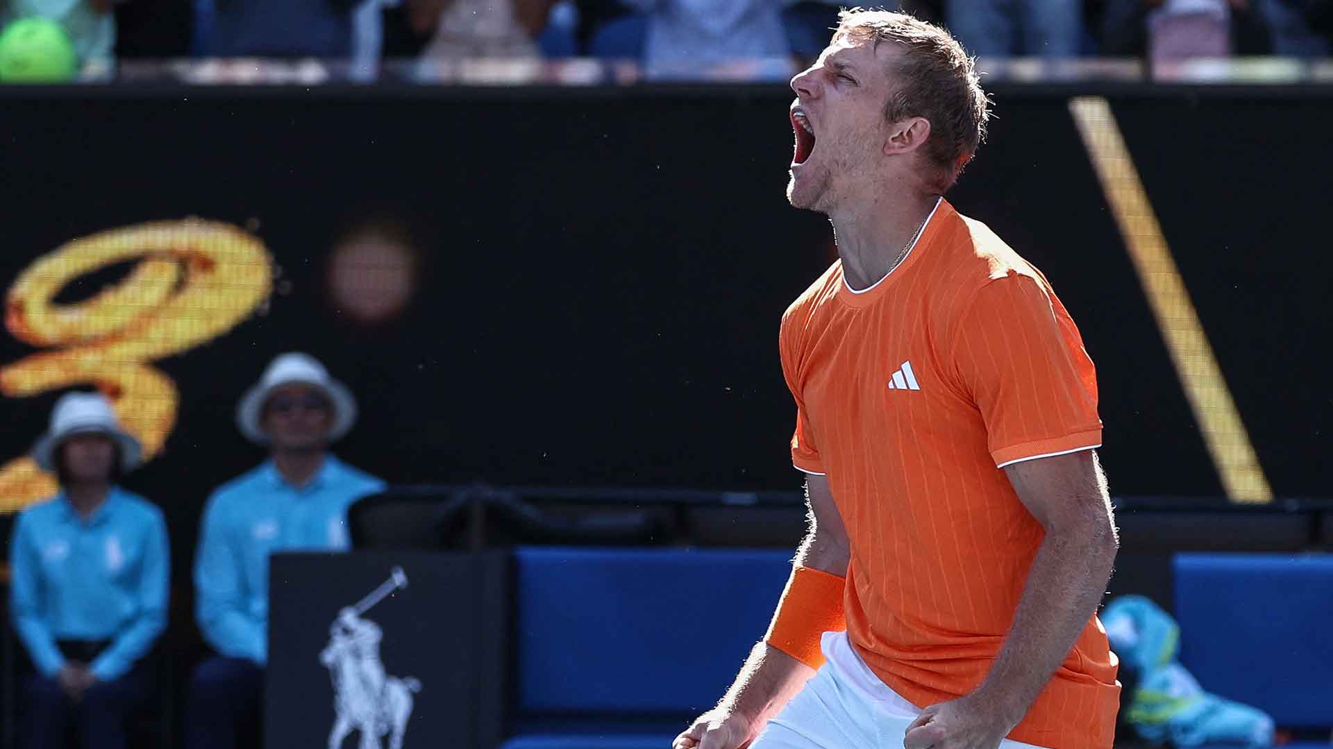 Davidovich tras ganar el partido| ATP Tour