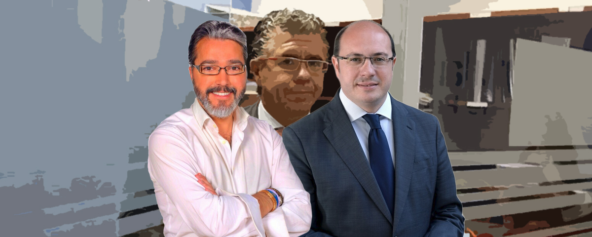 Borja Gutiérrez, alcalde de Brunete, y Pedro Antonio Sánchez, presidente de Murcia, unidos por la Púnica.
