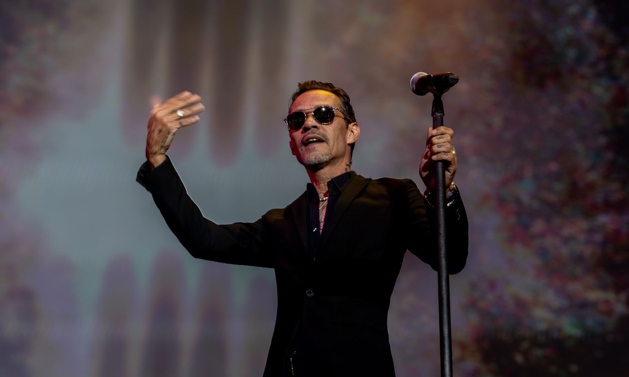 El cantante Marc Anthony durante un concierto en el Movistar Arena, a 29 de junio de 2025, en Madrid (España).. EP