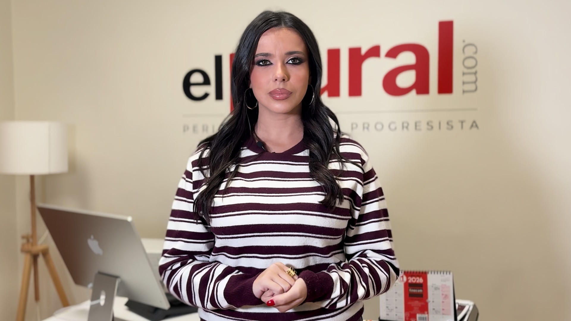 Sarah Santaolalla en las oficinas de ElPlural.com