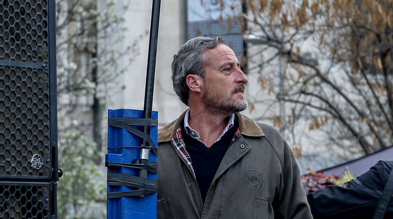 Kiko Méndez Monasterio durante una manifestación en 2022. EP.