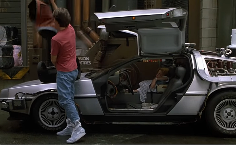 Imagen del mítico DeLorean, el 'coche volador' de Regreso al Futuro. 