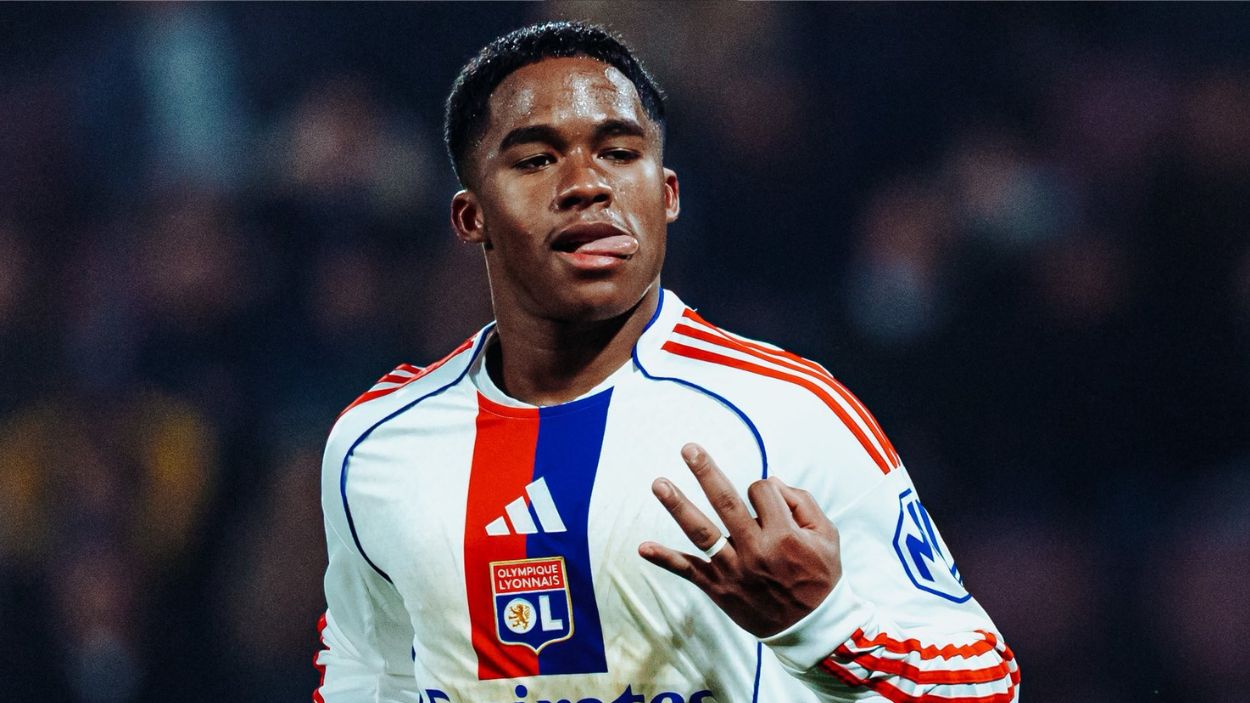 Endrick durante su último partido con el Olympique de Lyon. X