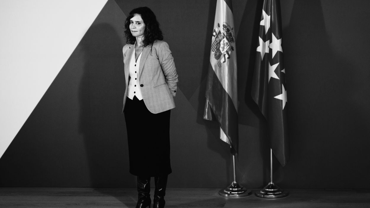 La presidenta de la Comunidad de Madrid, Isabel Díaz Ayuso, durante la inauguración de la nueva sede judicial de Valdemoro. EP/Archivo.