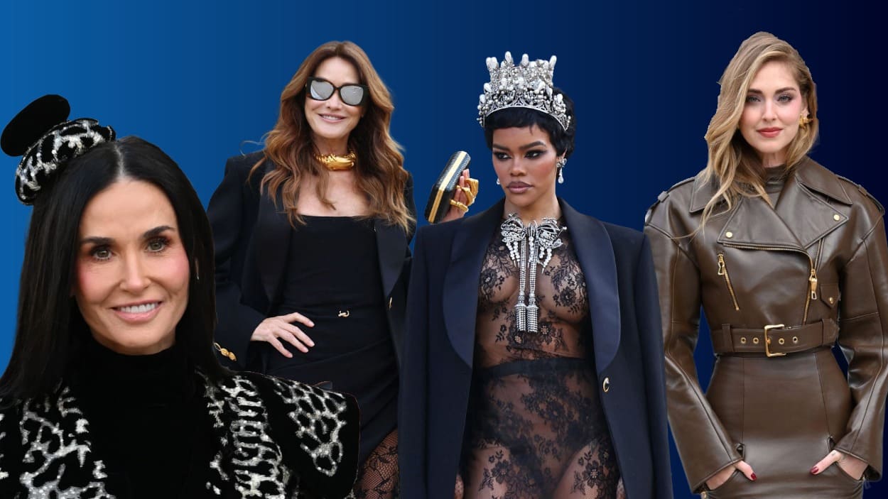 Demi Moore a Teyana Taylor en el desfile de Schiaparelli Alta Costura 2026