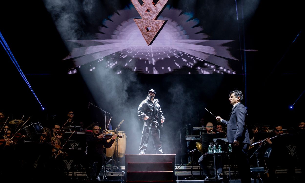 El artista Yandel durante su concierto en el Movistar Arena. EP (1)