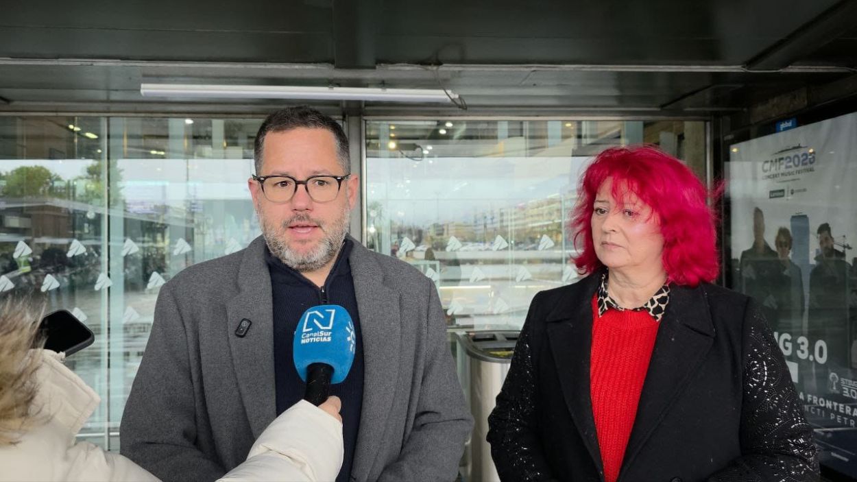José Ignacio García, diputado de Adelante Andalucía, junto a Ana Miranda, diputada europea del BNG / EP