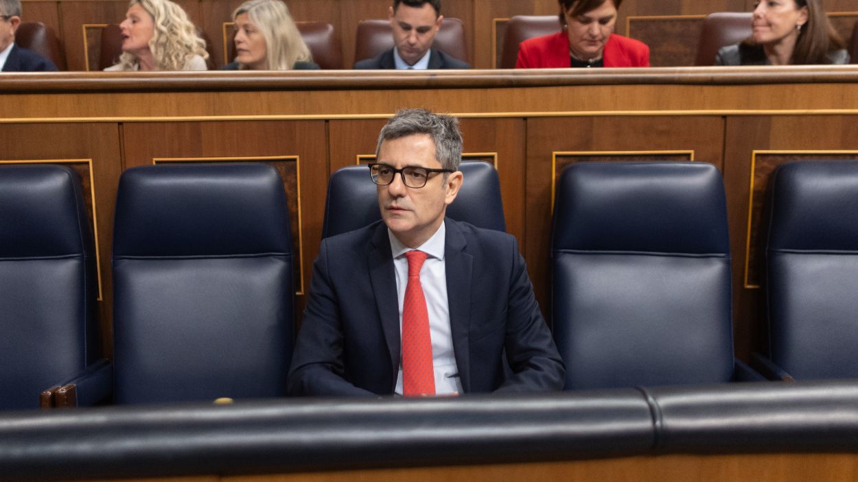 El ministro de Presidencia, Justicia y Relaciones con las Cortes, Félix Bolaños. EP