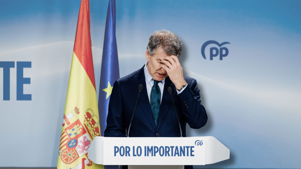 El presidente del Partido Popular, Alberto Núñez Feijóo. EP.