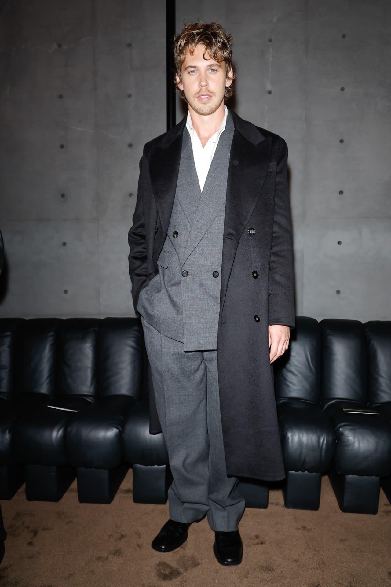 Austin Butler en Saint Laurent PFW