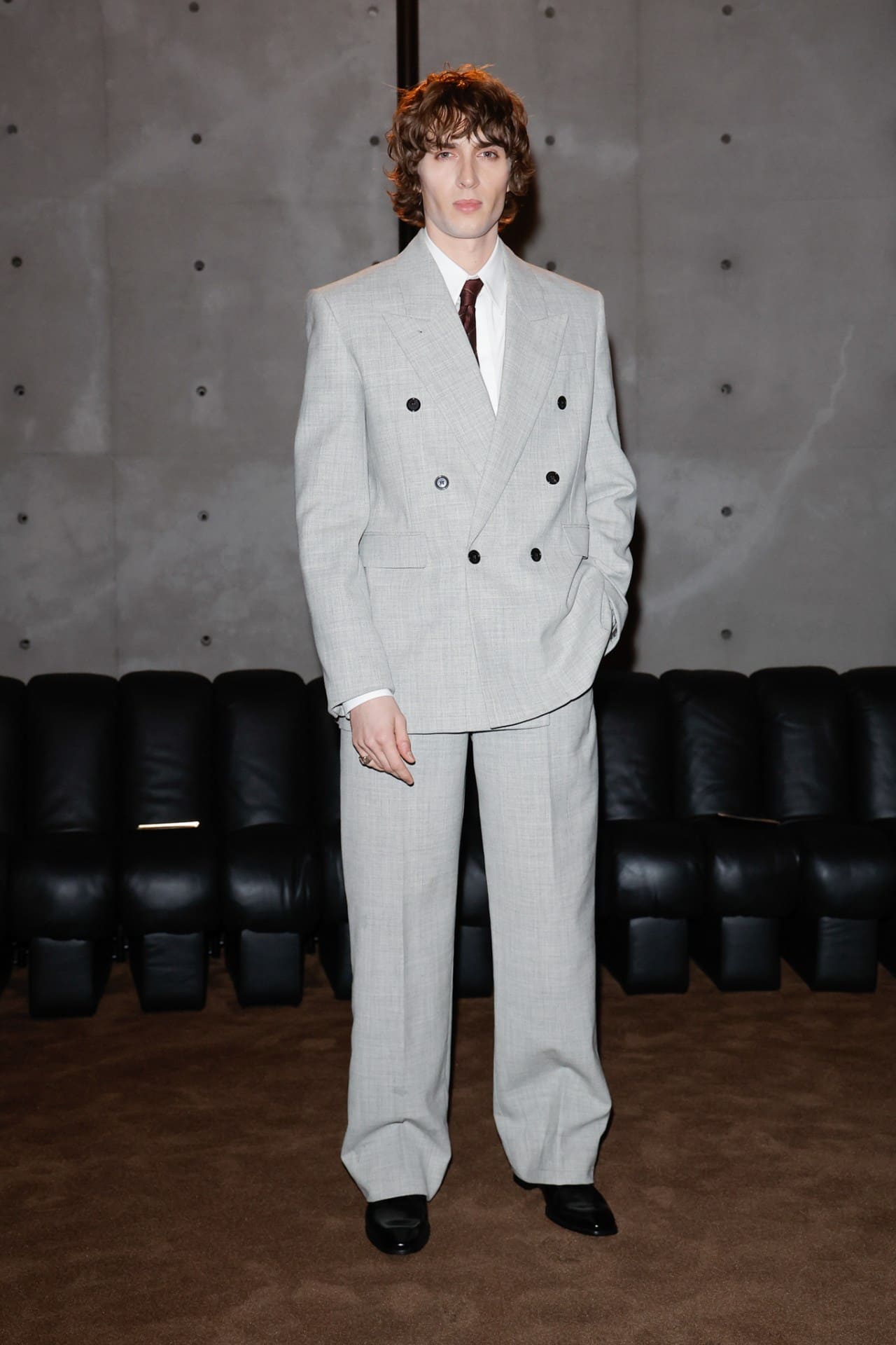 Malcolm McRae en Saint Laurent PFW