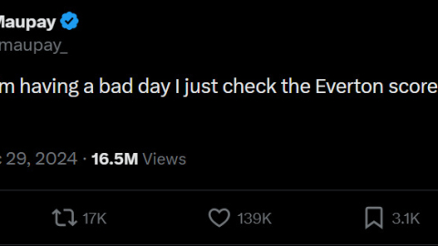 Tuit riéndose del Everto| @nealmaupay_