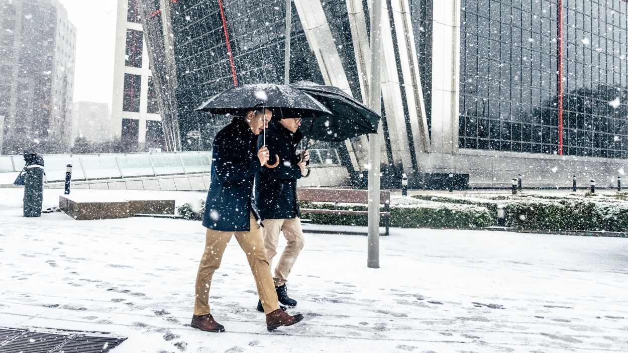 La borrasca Kristin deja borrascas en Madrid