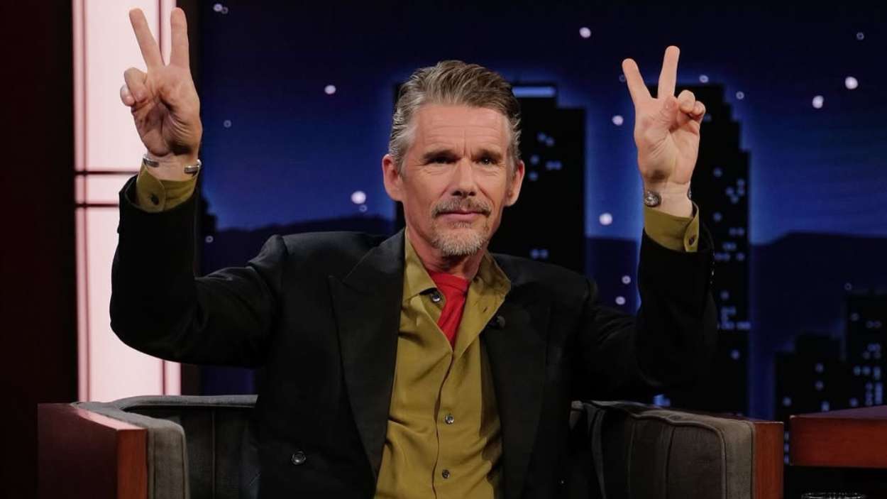El actor Ethan Hawke en el programa de Jimmy Kimmel en enero de 2026 | Instagram