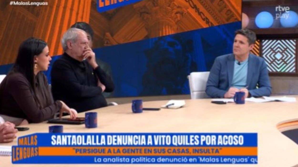Santaolalla, Aroca y Cintora en 'Malas Lenguas'. TVE