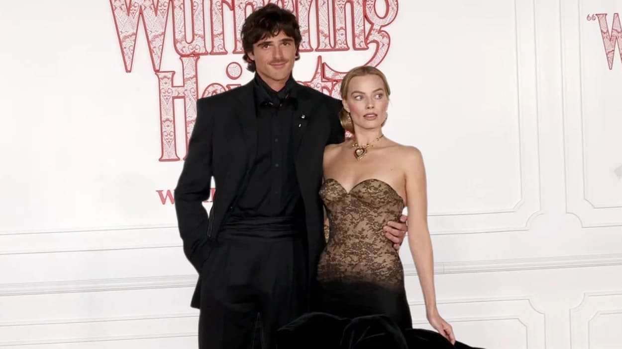 Margot Robbie y Jacob Elordi en el estreno de 'Wuthering Heights '