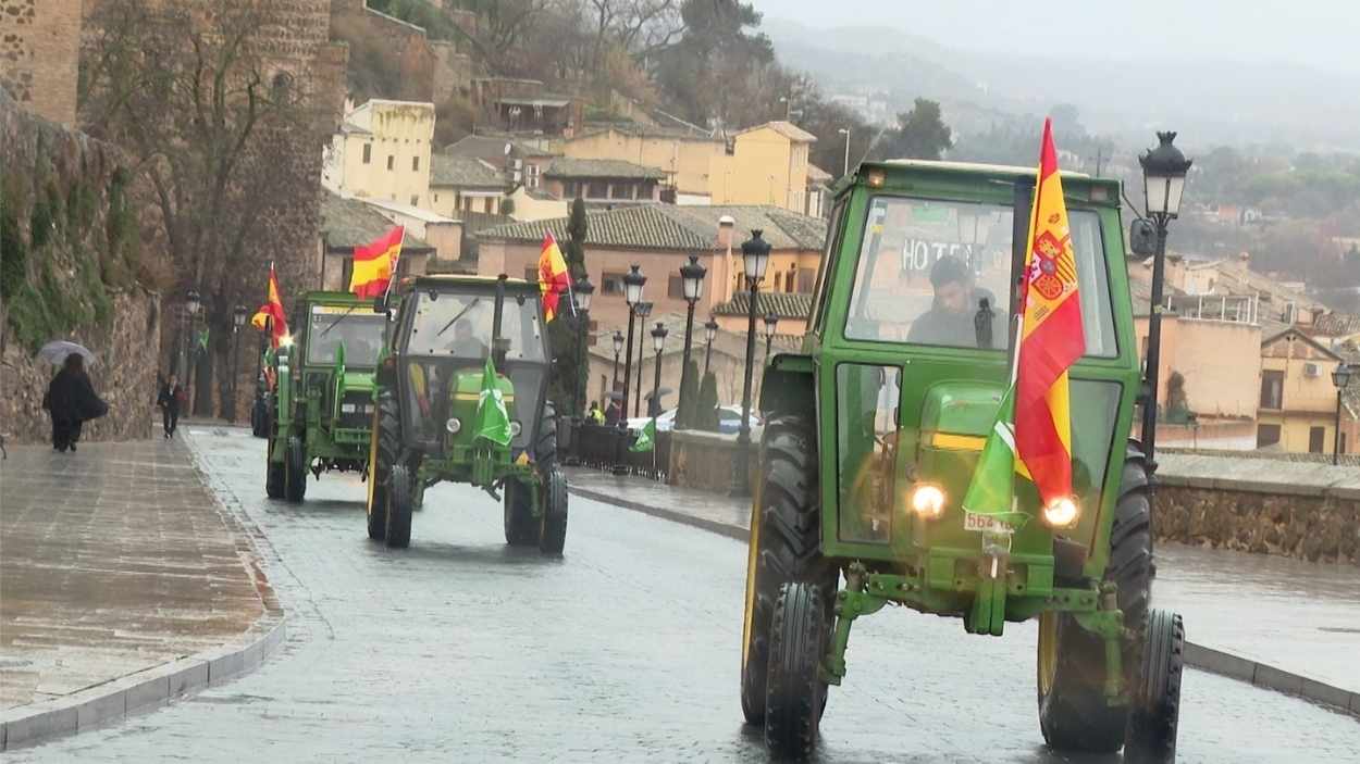 Protestas agrarias en Toledo. EP.