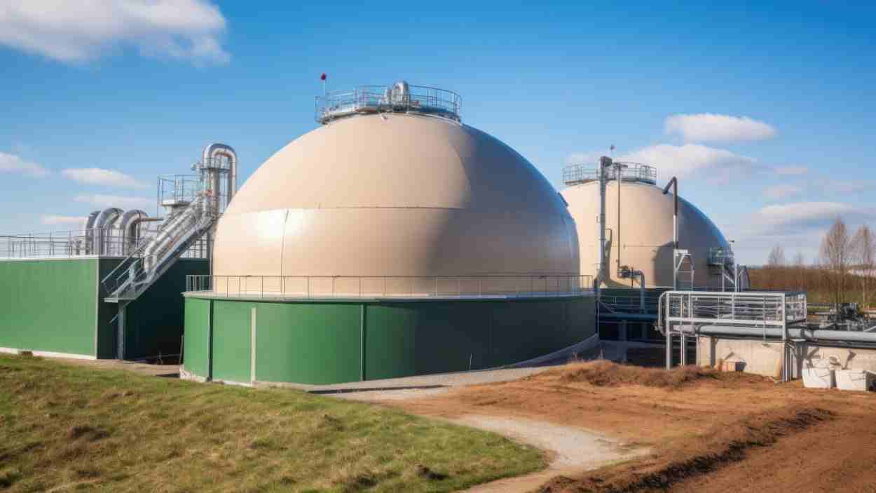 Instalación de biogás  Foto de 123RFaltitudevisual