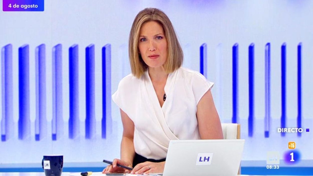 Silvia Intxaurrondo en 'La Hora de La 1'. TVE