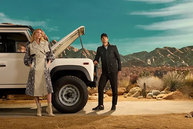 Matt Bomer y Stella Maxwell x MACKAGE