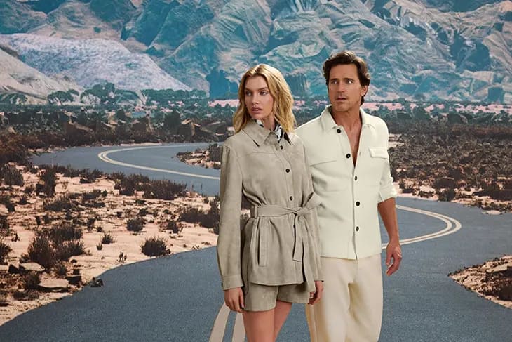 Matt Bomer y Stella Maxwell x MACKAGE