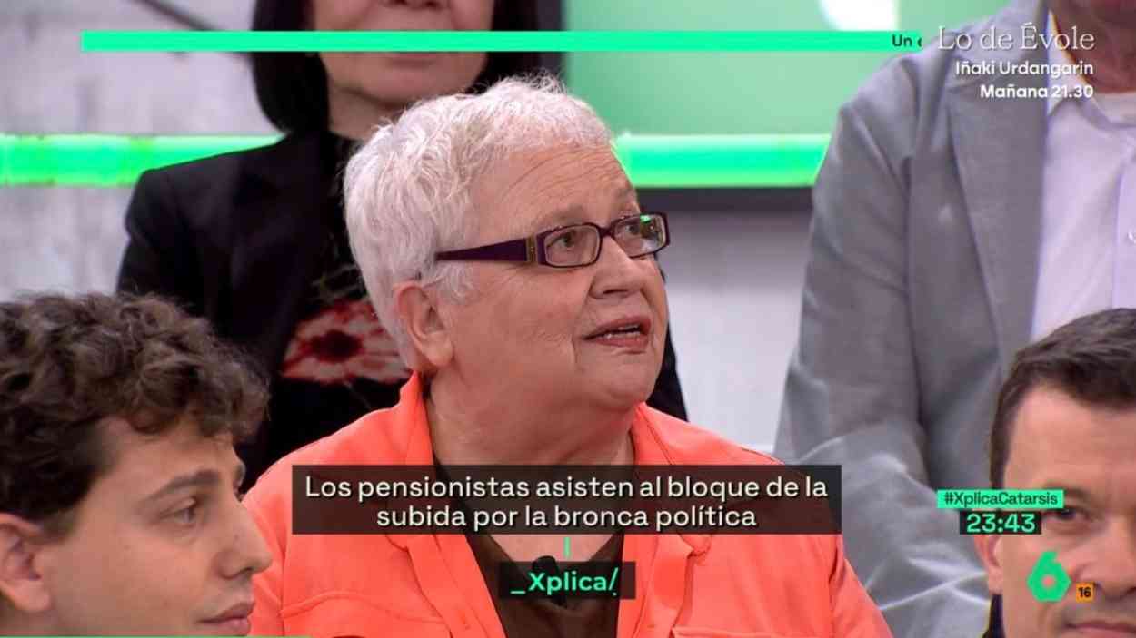 Feli Velázquez durante su intervención en el programa de laSexta Xplica. LaSexta