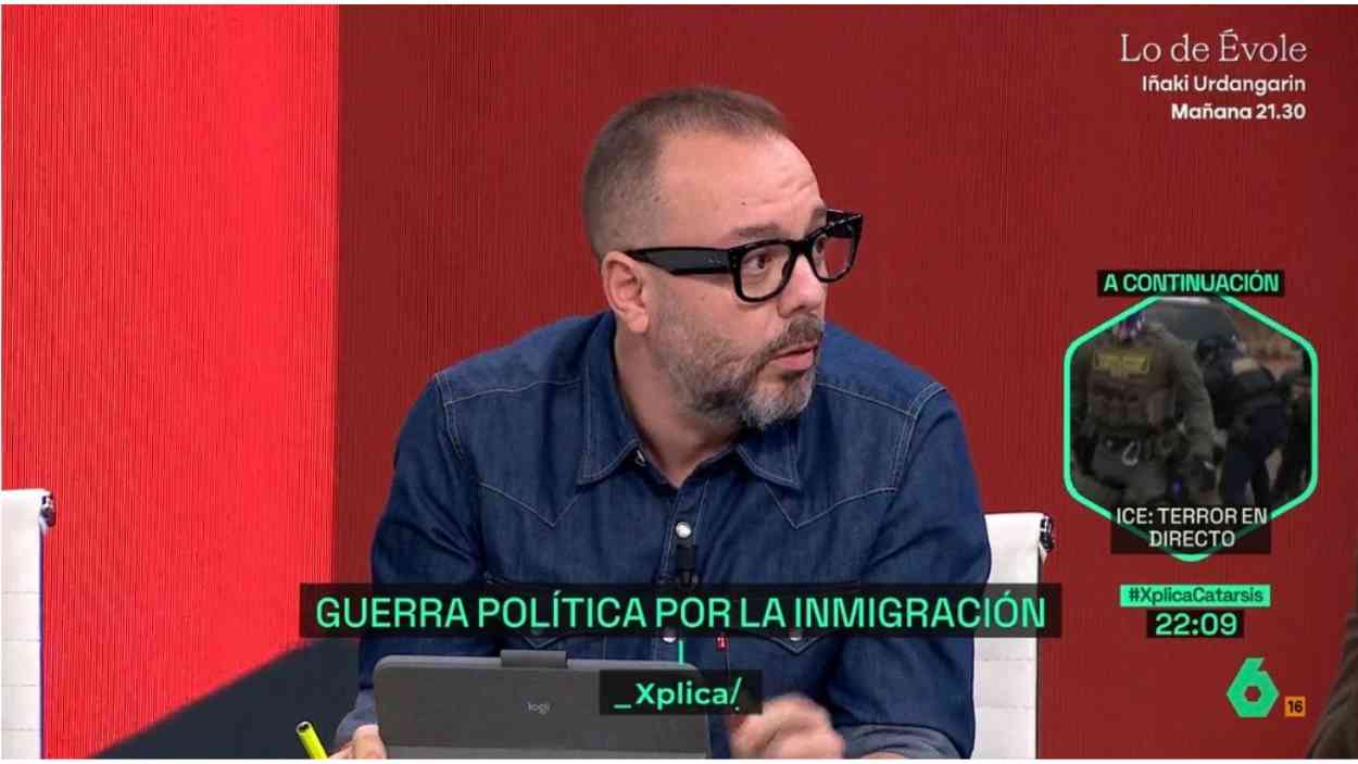 Antonio Maestre durante su intervención en laSexta Xplica. LaSexta