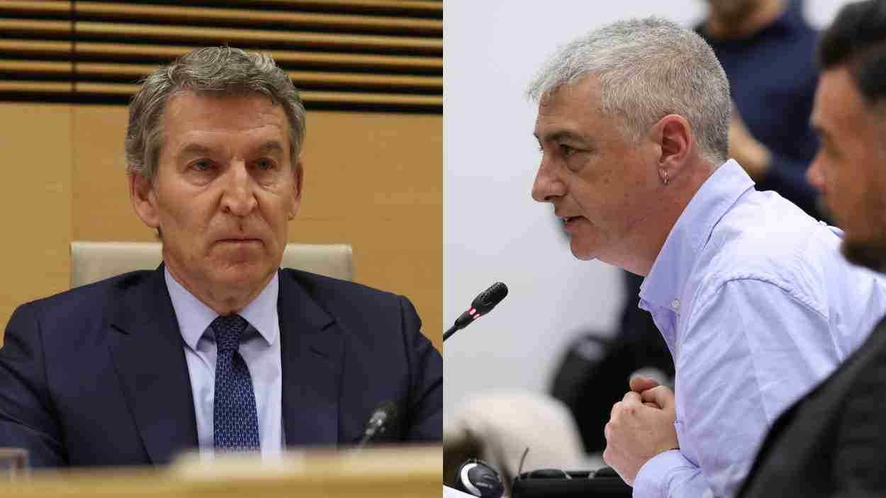 Oskar Matute desmonta las mentiras de Feijóo durante la comisión de la DANA