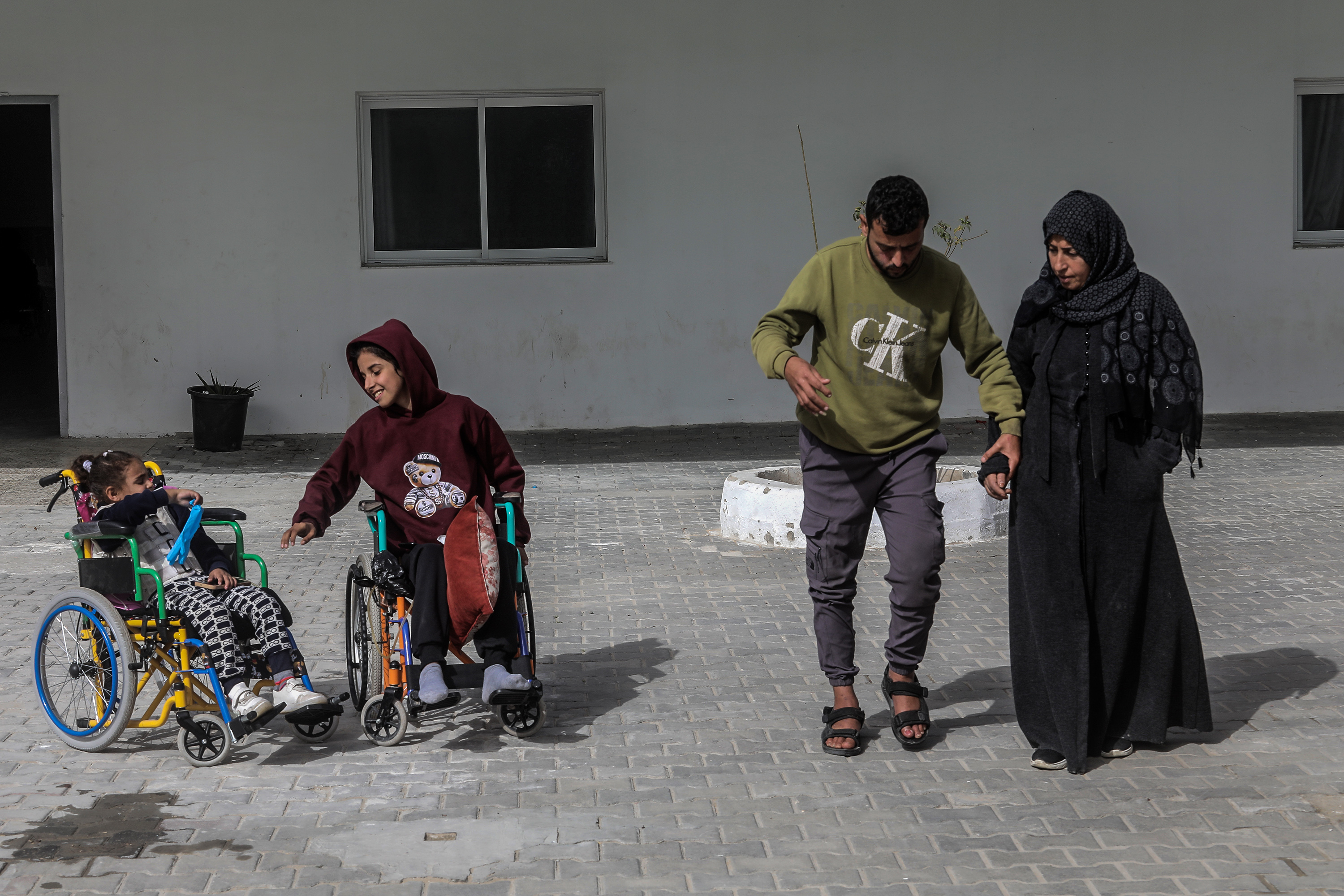 Pacientes palestinos en el Hospital de Khan Yunis. EP.