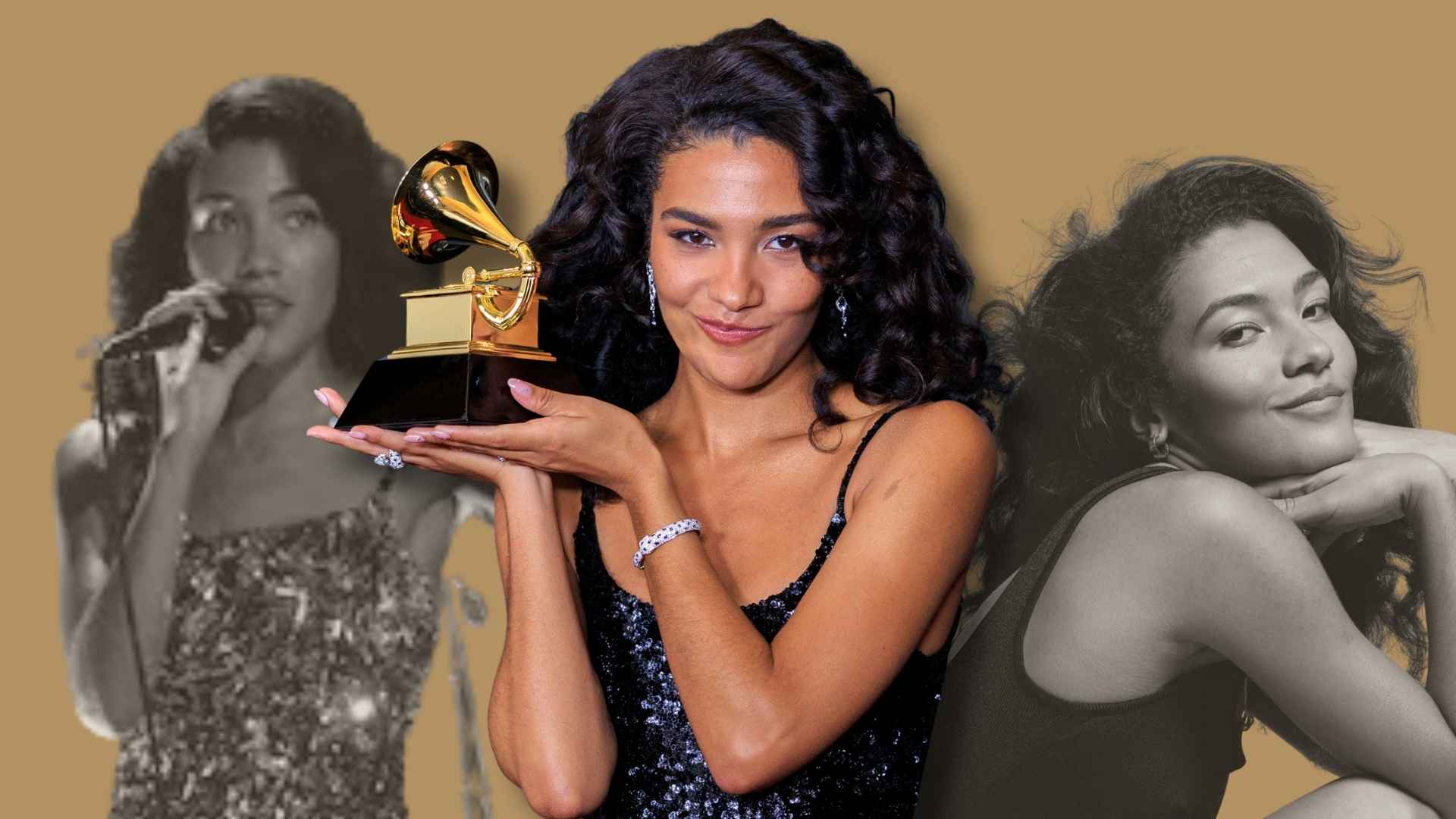 Olivia Dean. Fotomontaje.