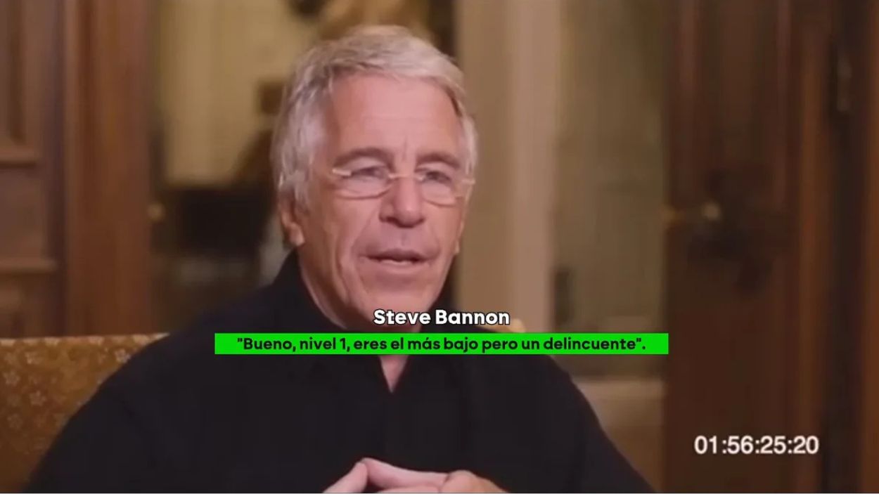 Jeffrey Epstein en una entrevista con Bannon. 'laSexta Noticias'.