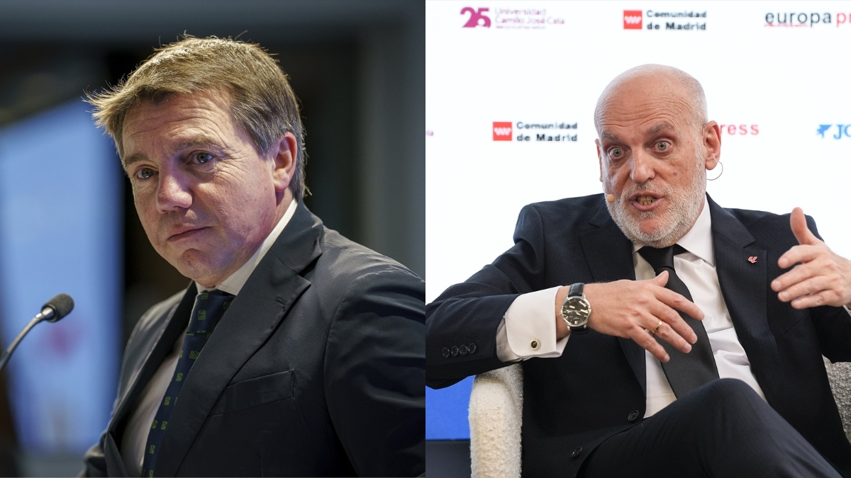 José Luis Alvarez Almeida y javier Tebas| EP