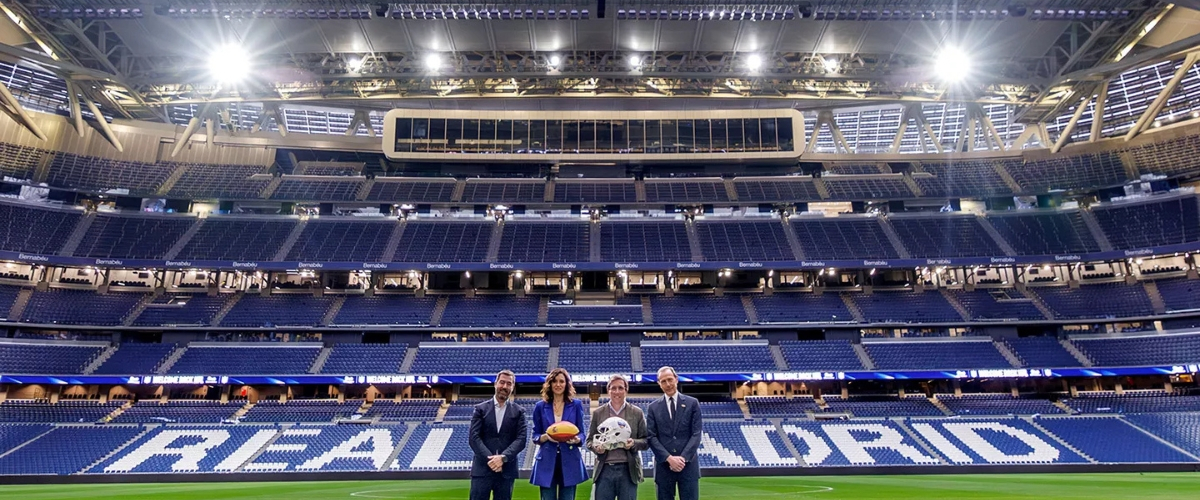 La NFL asegura partidos en el Bernabéu en 2026 y 2027 con un acuerdo multianual