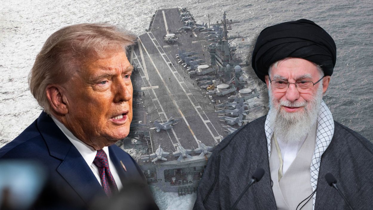 Donald Trump, Ali Jamenei y el portaaviones Abraham Lincoln