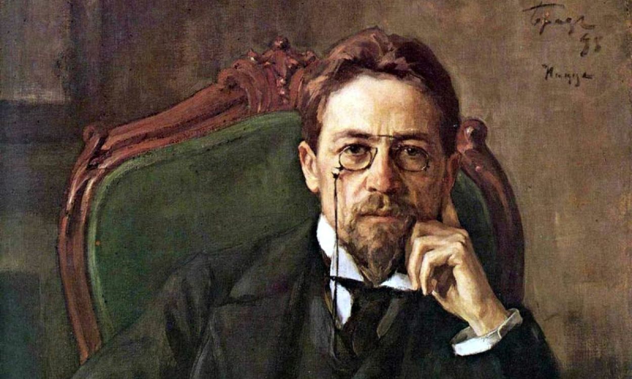 Retrato de Chéjov por Ósip Braz (1898)