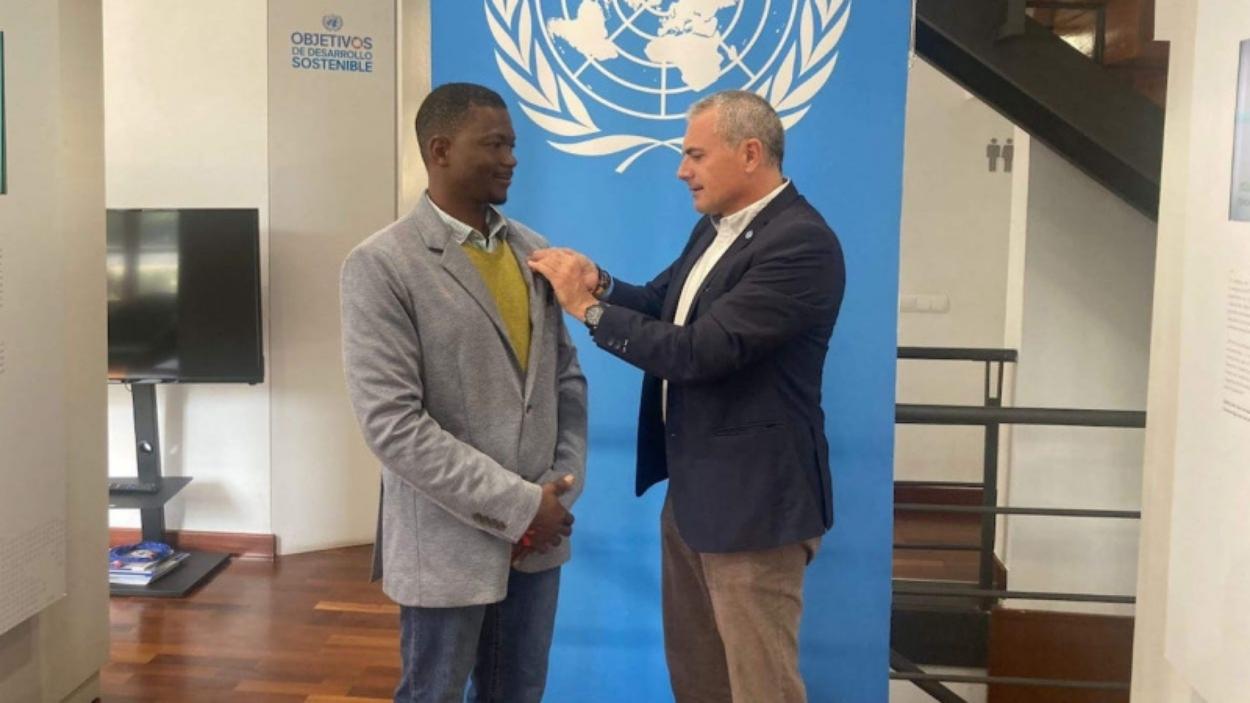 Yiboula Emmanuel Bazie, presidente del Foro Internacional Euroafricano. Archivo.