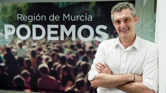 Óscar Urralburu, líder de Podemos Murcia.