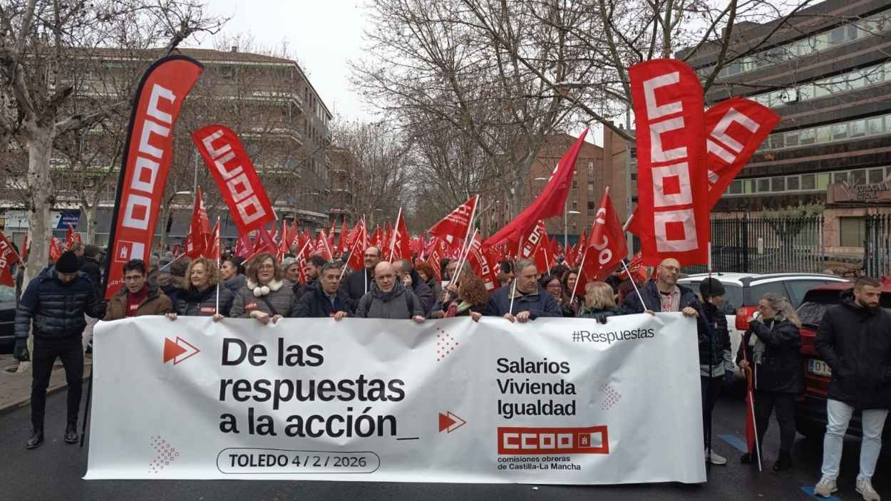 Manifestación de CCOO en Toledo. CCOO C-LM.