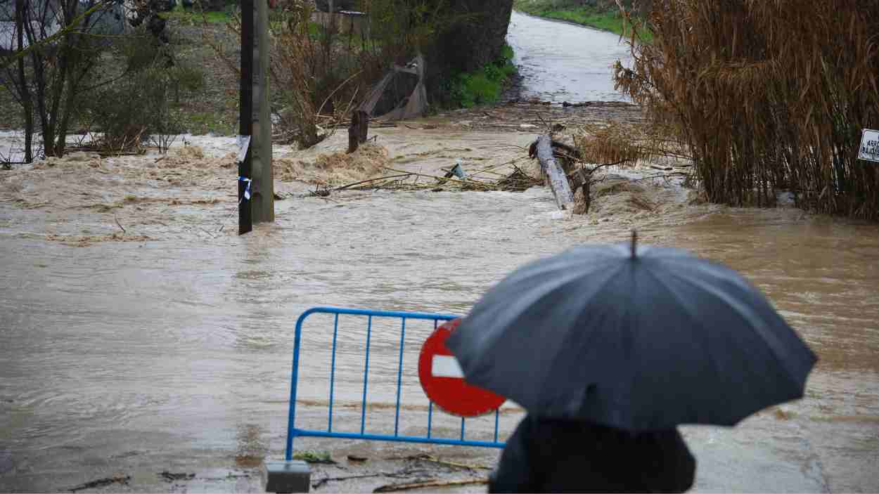 Consecuencias de la borrasca Leonardo en Ronda (Málaga). EP