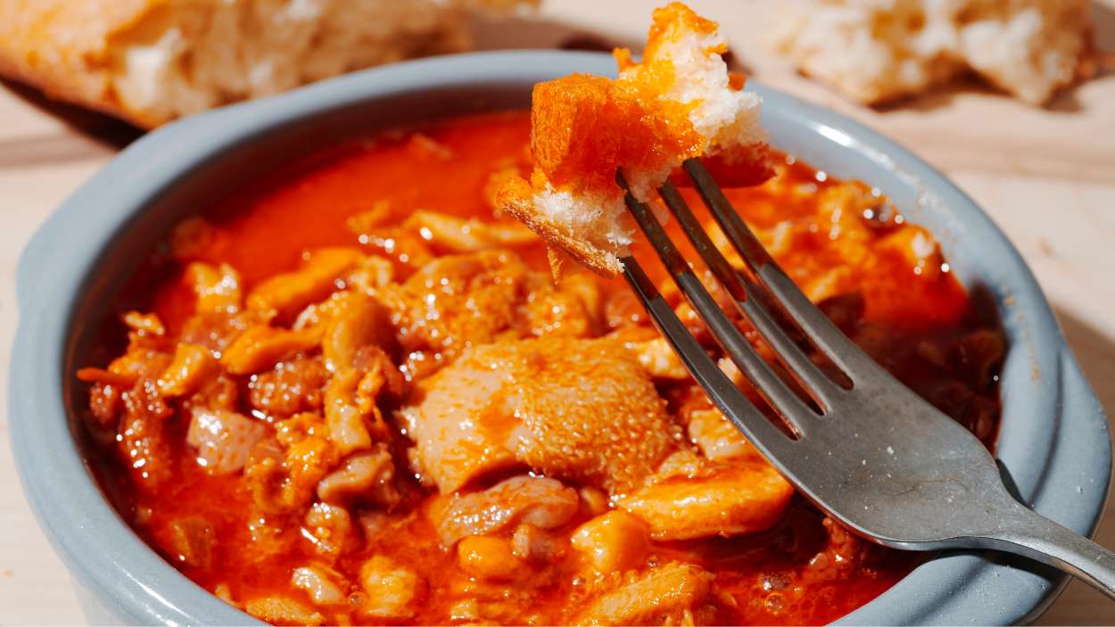 Un delicioso plato de callos