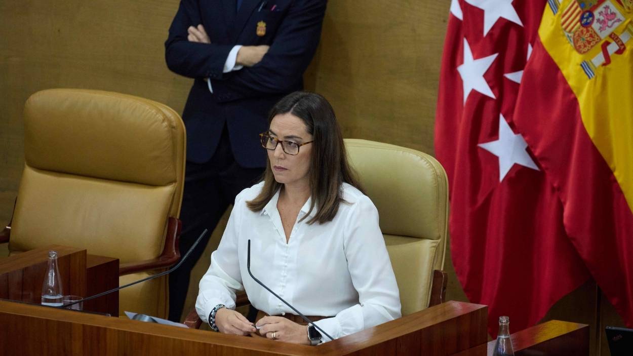 La vicepresidenta primera de la Asamblea de Madrid, Ana Millán Arroyo, durante un pleno en la Asamblea de Madrid. EP.