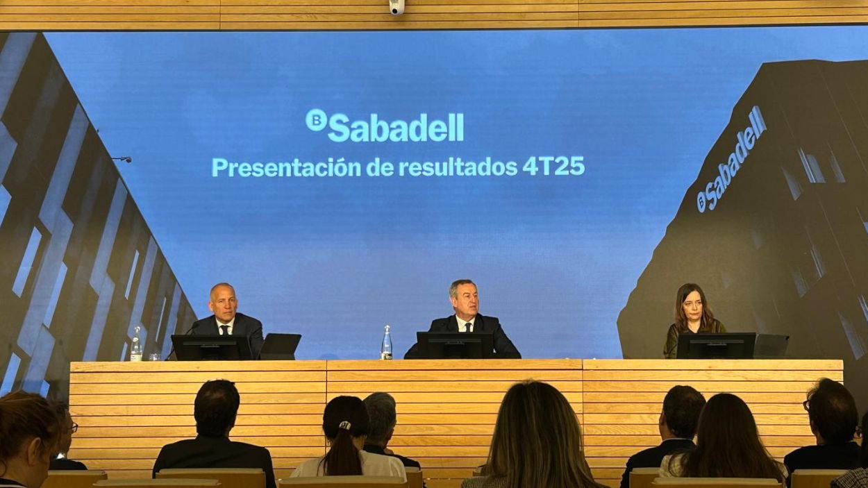 Presentación de resultados correspondientes al 2025 del Banco Sabadell 