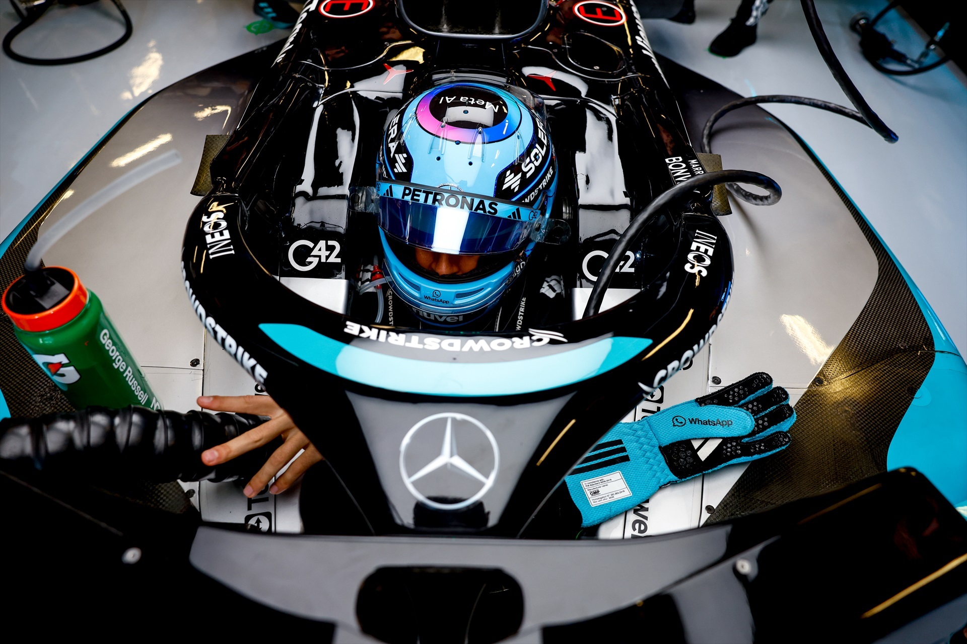 George Russell corriendo con Mercedes| EP