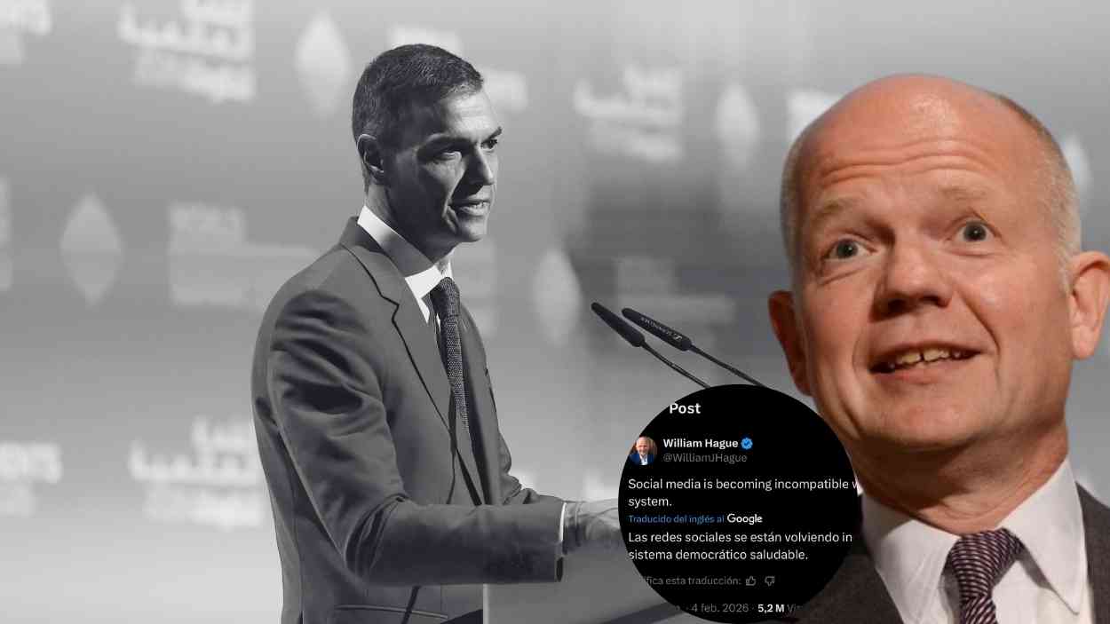 El miembro de la Cámara de los Lores, William Hague, ha reaccionado en su perfil oficial de X al anuncio de Pedro Sánchez.