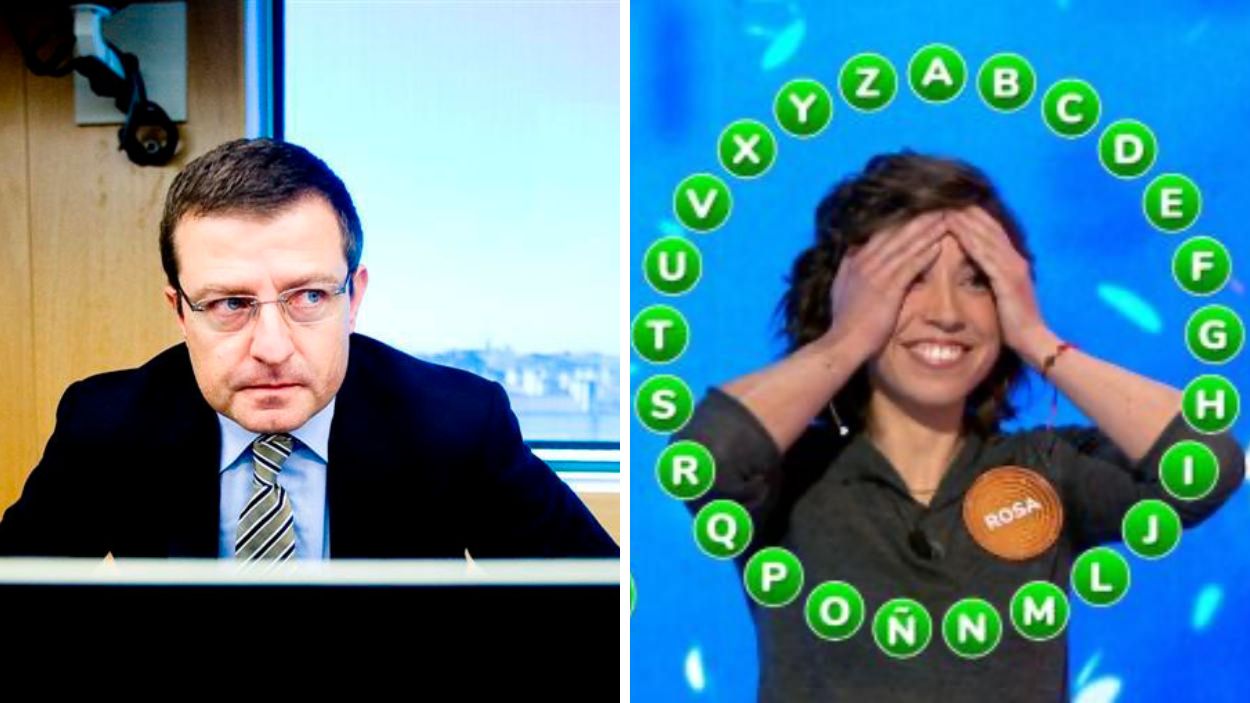 El exdiputado Ignasi Guardans y Rosa Rodríguez, ganadora de  'Pasapalabra'. EP.