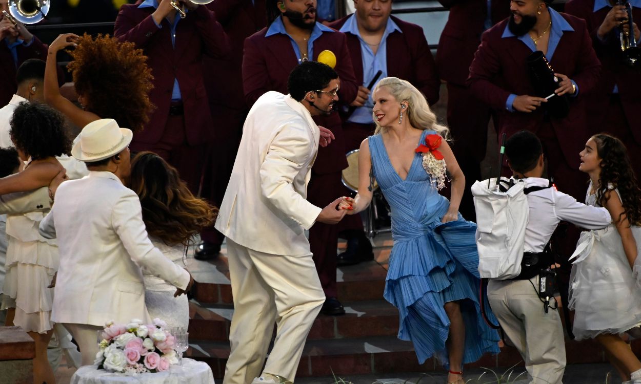 Bad Bunny y Lady Gaga en la Super Bowl 2026.EP