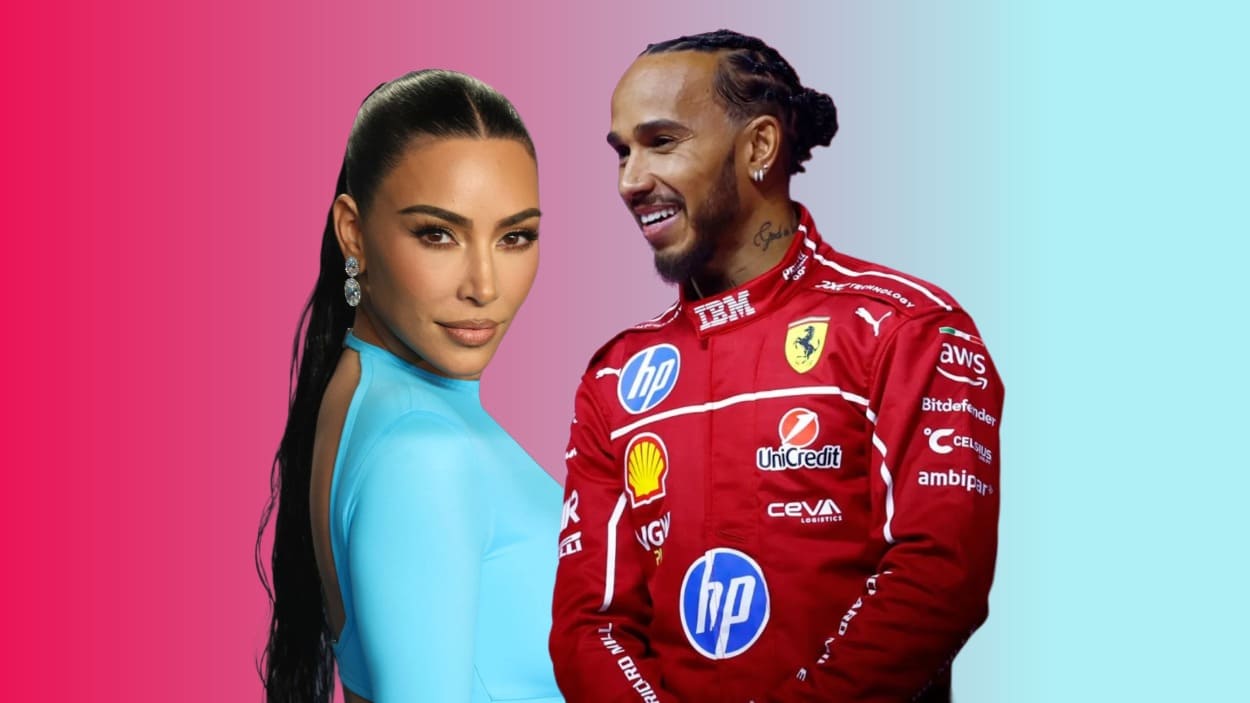 Kim Kardashian y Lewis Hamilton 