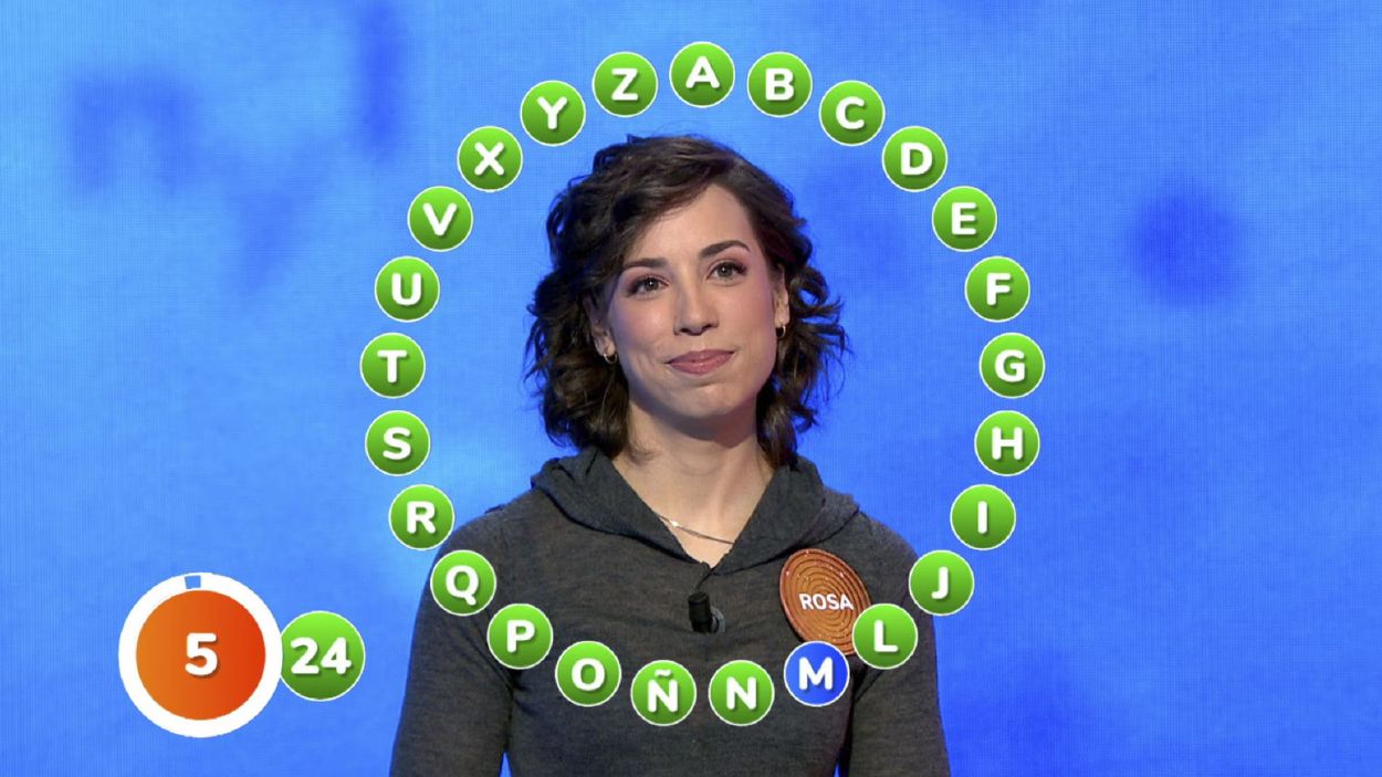 Rosa Rodríguez en 'Pasapalabra'. Atresmedia