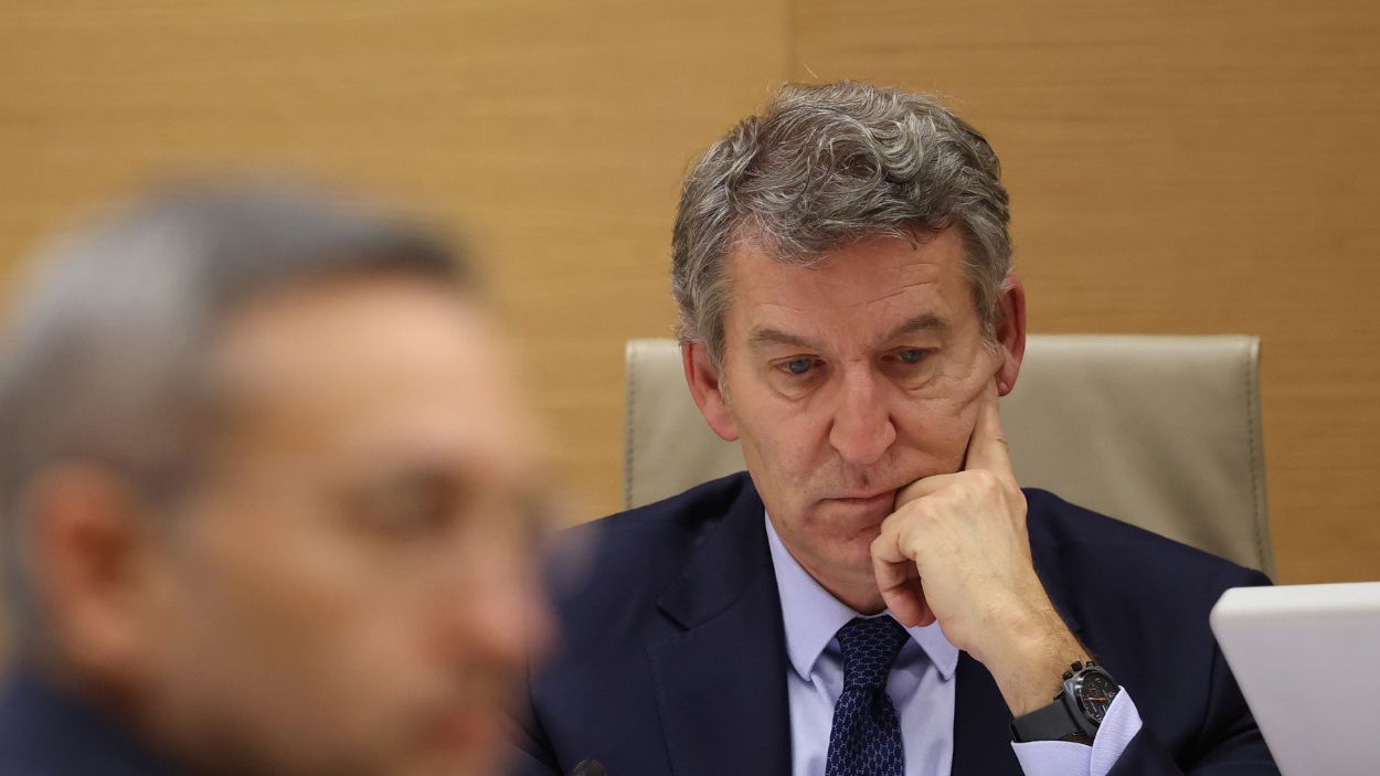 El presidente del PP, Alberto Nuñez Feijóo. EP.